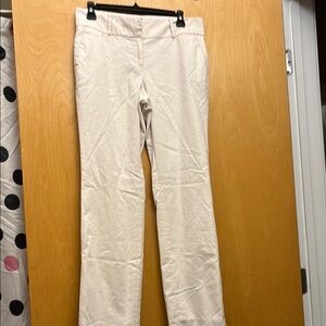 White and Straight-Leg Pants
